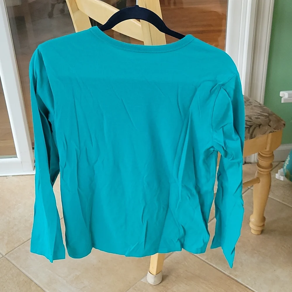 Gap green graphic long sleeve XXL/14